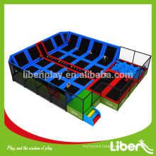 Large Indoor Trampoline with foam pit and dodge ball, professional gymnastic commercial trampoline for sale 5.LE.T8.409.033.00